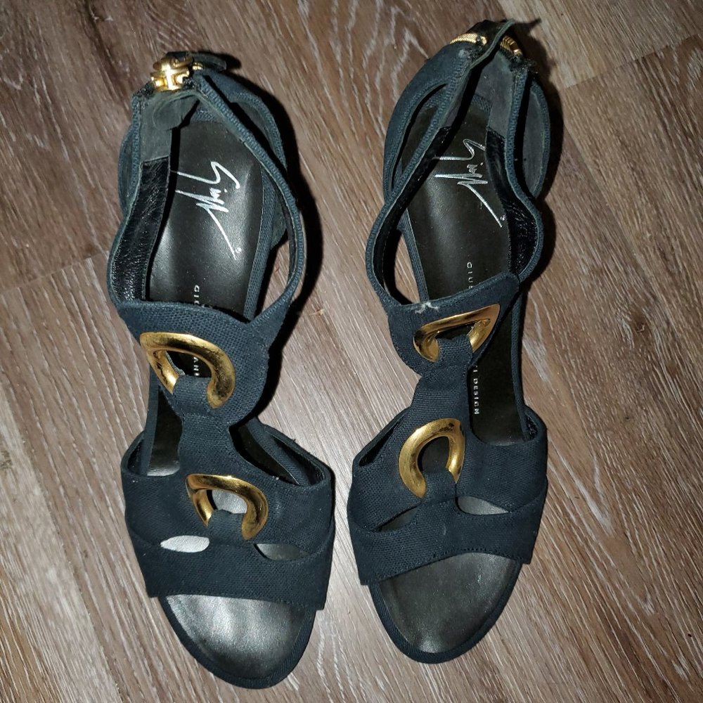 GIUSEPPE ZANOTTI Black Sandals - 37 (PRE-OWNED)